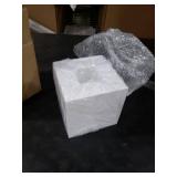 PITBVO Acrylic Tissue Box Cover, White Square Tissue Box Holder, Facial Napkin Dispenser for Bathroom Kitchen Bedroom Office Hotel Use