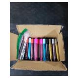Bright Creations Bulk Glitter Glue Pens 100 Pack - 0.35 oz Each, 20 Metallic Colors - Glue Pens for Crafting & Slime - Glitter for Crafts