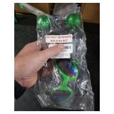 Cheerin Green Alien Headband and Glasses - Martian Antenna Headband - Glitter Ball Head Boppers - Space Theme Costume - Alien Costume Accessories