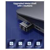 Meatanty Metal Tiny Mouse Jiggler, USB Mouse Mover Undetectable, Automatic Shaker with Separate Mode and ON/Off Buttons, Mouse Moving Device LED Screen, Wiggler Giggler Keep Computer/PC/Laptop Awake