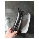 FYY Electronic Organizer, Travel Cable Organizer Bag Pouch Electronic Accessories Carry Case Portable Waterproof Double Layers Storage Bag for Cable, Cord, Charger, Phone, Earphone, Large Size, Black