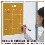 2025-2026 Undated Large Wall Calendar Dry Ease 12 Month Reusable Calendar Blank Planner Yearly Planning New Year Christmas Gift for Office Home Classroom(Classic,12x16)