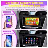 Car Radio Stereo for Chrysler 200 2011 2012 2013 2014, 4GB RAM + 64GB ROM 7in HD Touchscreen Car Stereo Android 12, Wireless CarPlay & Android Auto, GPS & Bluetooth, Back-up Camera, FM Radio