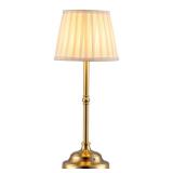 KDG Portables Cordless Table Lamp, Fabric Shade Desk Lamp, 4000mAh Rechargeable Battery Powered Lighting, Dimmable Light for Dining Room, Bedroom, Bedside, Bar, Night Light, Camping, Balcony (Bronze)