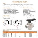 3 Way Ball Valve 1/2 NPT Reduce port 7mm Stainless Steel L Port NPT Instrument Fitting (1/2)