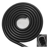 SYOAUTO Large Edge Trim Fits Edge 1/4 inch, 16 Feet (5 Meter) Black Rubber Edge Boat Trim Molding