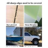 SYOAUTO Large Edge Trim Fits Edge 1/4 inch, 16 Feet (5 Meter) Black Rubber Edge Boat Trim Molding
