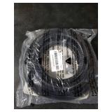 SYOAUTO Large Edge Trim Fits Edge 1/4 inch, 16 Feet (5 Meter) Black Rubber Edge Boat Trim Molding
