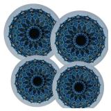 Ritadeshop Burner Covers for Electric Stove (Blue Mandala, Round 8/10