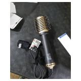 Lopeie Hair Dryer Brush Blow Dryer Brush in One, 4 in 1 Hair Dryer and Styler Volumizer with Oval Barrel, Professional Salon Hot Air Brush for All Hair Types, Gold