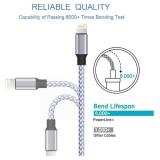 TAKAGI for iPhone Charger, [MFi Certified] Lightning Cable 3PACK 6FT Nylon Braided USB Charging Cable High Speed Transfer Cord Compatible with iPhone 14/13/12/11 Pro Max/XS MAX/XR/XS/X/8/iPad