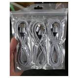 TAKAGI for iPhone Charger, [MFi Certified] Lightning Cable 3PACK 6FT Nylon Braided USB Charging Cable High Speed Transfer Cord Compatible with iPhone 14/13/12/11 Pro Max/XS MAX/XR/XS/X/8/iPad