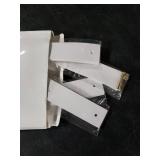 Vercraft 4 Pcs Faux Leather Sign Straps for Hanging Sign Faux Leather Curtain Rod Holder Straps Hanger for Engagement Wedding Welcome Event Display Seating Chart Ceremony Frame(White)