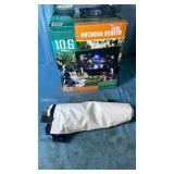 10.6 Foot Inflatable Outdoor Screen. Includes Blower And Carry Bag. - Retail: $75