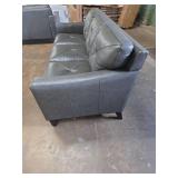 Atmore Leather Sofa - Gray  - Retail: $1,650