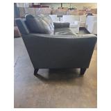 Atmore Leather Sofa - Gray  - Retail: $1,650