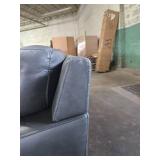 Atmore Leather Sofa - Gray  - Retail: $1,650