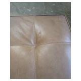 Wallingford 6-pc Modular Leather Sectional with Ottoman - Carmel  - Retail: $4,900