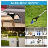 Grabber Reacher Tool, 32 Grabbers for Elderly, Lightweight Extra Long Handy Trash Claw Grabber, Mobility Aid Reaching Assist Tool for Trash Pick Up, Nabber, Litter Picker, Arm Extension (Blue)