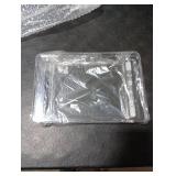 Acrylic soap Dish Tray for Bathroom Counter and Kitchen - Waterproof Countertop Organizer for Soap Dish, Vanity, Plants, Candles (1, Large-9 x 5.9 x 1.5 inch)