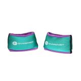 Gymenist Wrist Weights Running Stylish Bracelet Pair Of Weights Set of 2 Jogging Cardio Weight To Strengthen The Hands Forearm (1.5 Lb (Green - Purple))