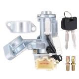 MOTOKU Steering Column Upper Bracket and Ignition Lock Cylinder Switch for Toyota Camry 2002-2006