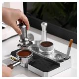 Bincoo Espresso Tamping Station - Lightweight Organizer with Removable Mat, Fits 58/54/53/51mm Portafilters, Tmaper, Non-Slip Base, Compact Coffee Bar Space Saver