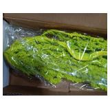 7Pcs Green Dried Amaranthus Hanging Flowers - 100% Natural Dye Neon Green 23 Real Amaranthus , Preserved Dried Flowers for Wedding Arch Decor, Exhibition, Floral Arrangement