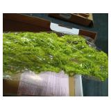 7Pcs Green Dried Amaranthus Hanging Flowers - 100% Natural Dye Neon Green 23 Real Amaranthus , Preserved Dried Flowers for Wedding Arch Decor, Exhibition, Floral Arrangement
