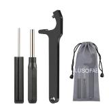 LUSOFAE Tool Kit for Glock with Front Sight Remove,Magazine Disassembly, Pin Punch Tools for Glocks 19 19x 17 26 27 43 43x Accessories