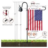 Garden Flagpole Stand with Shepherd