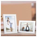Lyeasw 4x6 Picture Frames White 12 Pack, Multi 4 by 6 Photo Frame with HD Glass for Wall Mount or Tabletop Display