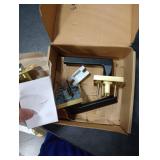 Mega Handles Prime Passage Lever Door Handle for Closet or French Doors, Single Side Door Levers, Fits All Standard Door Sizes, Covered Screws Included - Satin Brass/Matte Black (1 Pack) 5