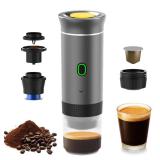 Irishom Portable Coffee Machine, 3 in 1 Cordless Electric Coffee Maker, Work with Capsule and Ground Coffee, Cold Brew and Heating Coffee Maker with 150ml Cup