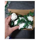 VIPMOON RC 8 Modes Artificial Rose Flower String Lights, 20LED 10Ft Battery Operated Flower Fairy Light, Warm White Waterproof String Lights Indoor Outdoor for Party, Wedding, Birthday, Decoration