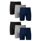 Hanes mens Tagless Comfortsoft Waistband - Boxer Briefs, 6 Pack Assorted, Large US