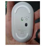 Logitech Pebble Mouse 2 M350s Slim Bluetooth Wireless Mouse, Portable, Lightweight, Customizable Button, Quiet Clicks, Easy-Switch for Windows, macOS, iPadOS, Android, Chrome OS - Tonal White