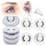 Elara Craft Magnetic Eyelashes with Applicator,2025 New Reusable Magnetic Eyelashes Natural Look No Glue or Liner Needed,Upgraded Soft Lashes for Daily Use(Natural+Camellia+Devli+Simple)