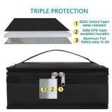 FlowFly Small Insulated Lunch box Portable Soft Bag Mini Cooler Thermal Meal Tote Kit with Handle for Work & School, Black