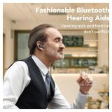 Hearing Aids, Bluetooth Hearing Aids for Seniors with Noise Cancelling and Volume Control, Fashionable and Trendy Rechargeable Hearing Aids for Hearing Loss
