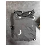 Amazon Basics Portable Blackout Curtain Shade with Suction Cups, 50 W x 78 L, 1-Pack, Moon and Stars