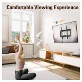 Mounting Dream Tilting TV Mounts for Most 26-60 Inch LED, LCD TVs up to VESA 400 x 400mm and 88 LBS Loading Capacity, TV Wall Mount with Unique Strap Design for Easily Lock and Release MD2268-MK