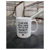 5Aup Mothers Day and Fathers Day Great Grandma Grandpa Mug from Granddaughter Grandson, I Love How We All Know That I