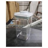 FAFAFLYER Dog-Cat POP Treat-Airtight jar-Container - 2.2 Qt/2 L | Stackable One-Touch Opening | For Snacks Candy Salt Herbs Spices | BPA-Free