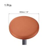 uxcell Bar Stool Cushions, 14 Inch Round Bar Stool Cover Seat Cushion, Suitable for Chairs Stool Slipcovers, Brown