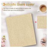 Popotop Photo Album 4x6 200 Pockets for Wedding Gifts,Linen Hardcover Picture Albums for Family Anniversary Baby Vacation Pictures