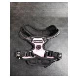 rabbitgoo Dog Harness No Pull with 2 Leash Clips, Adjustable Soft Padded, Reflective Oxford No Choke Pet Vest with Easy Control Handle for Puppy, Pink, S