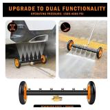 Undercarriage Pressure Washer Attachment with 6 Nozzles, Siebwin 16 Dual-Function Water Broom for Pressure Washer Undercarriage Cleaner with 3 Pieces Extension Wand, 4000 PSI, 1 Adapter