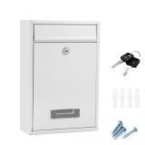 Letter Box, Letter Box for Outside, Waterproof Wall Mounted Letterbox for Mails Stylish Secure Mailbox Wall Mounted for Home and Office
