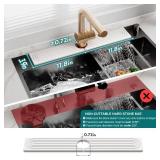 Eormoe Stone Faucet Mat for Kitchen Sink Diatomite Drying Stone Mat & Sink Protector, Prevent Moisture Sink Splash Guard Water-Absorbing Stone Tray for Bathroom Counter [Light Grey,23.6 x 3.9]
